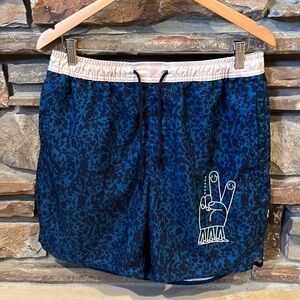 Stance Blue and Black Athletic Shorts